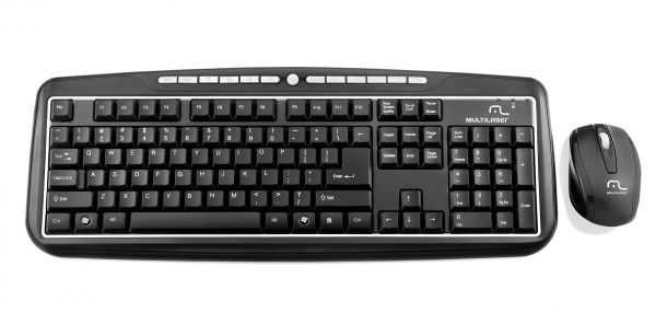 Teclado e Mouse sem fio Multilaser